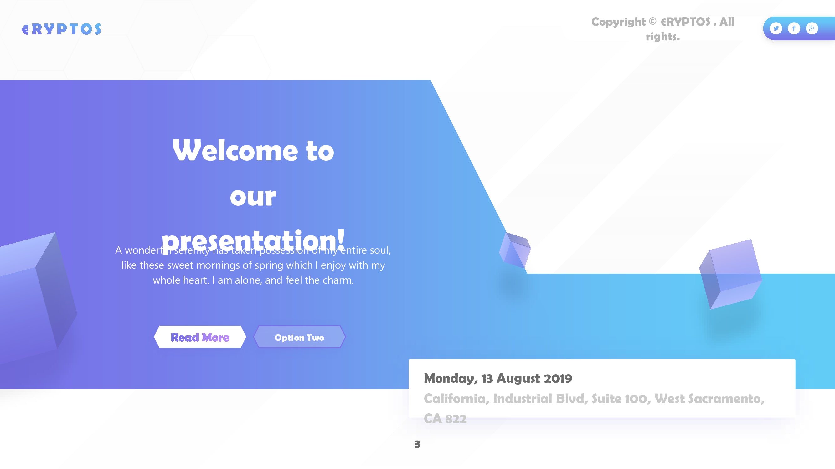 Crypto PowerPoint template