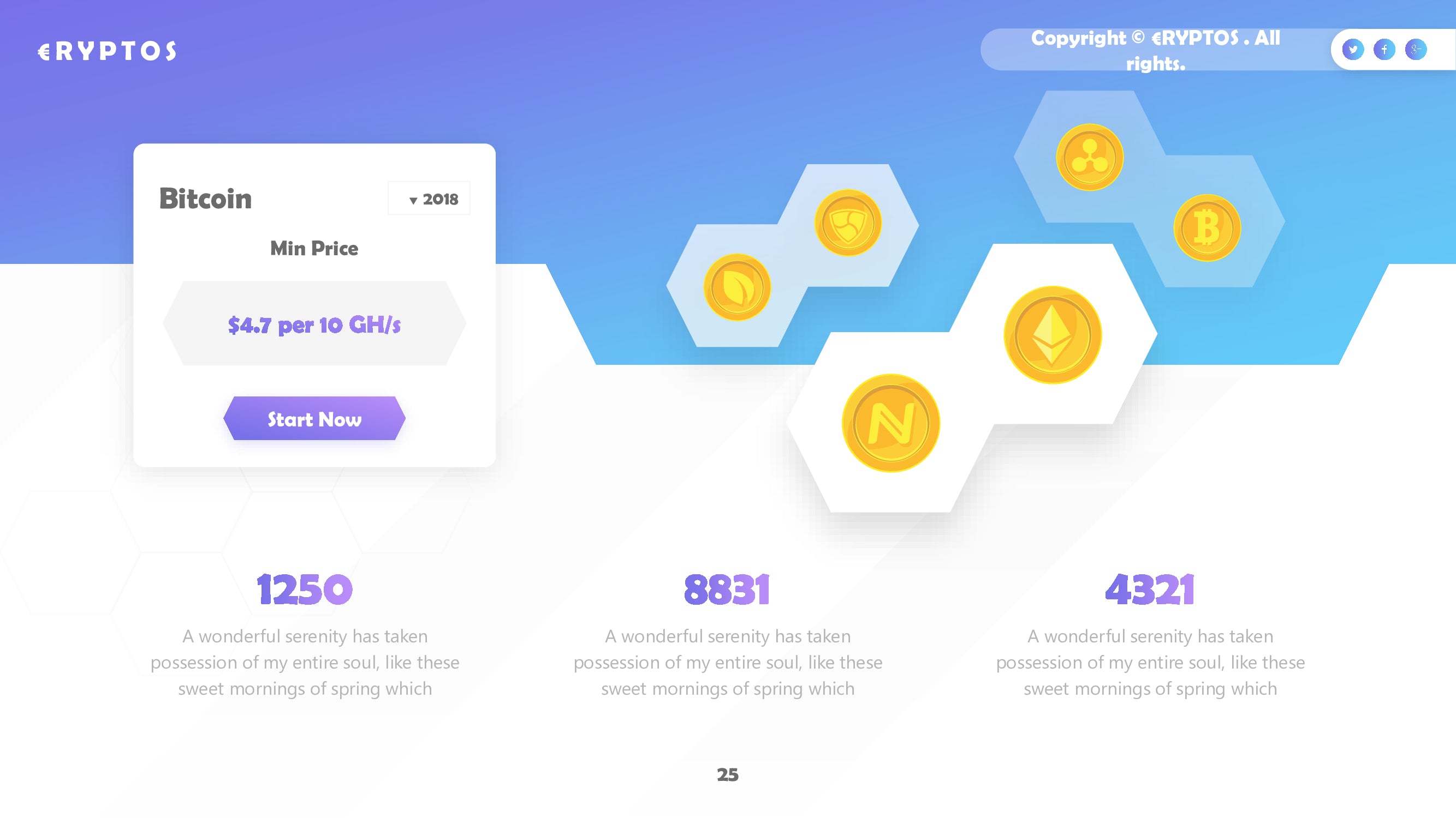 Crypto PowerPoint template