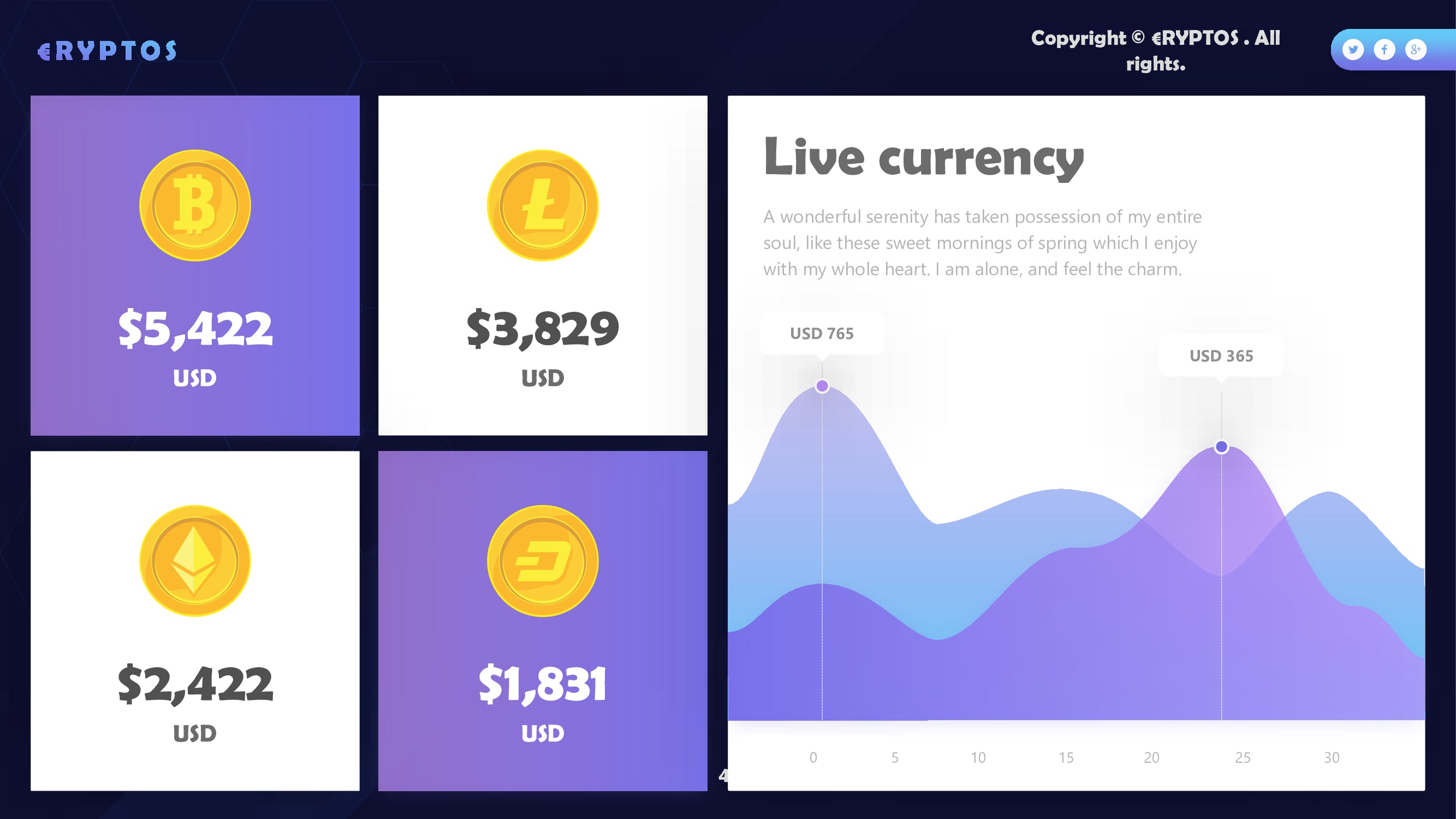 Crypto PowerPoint template