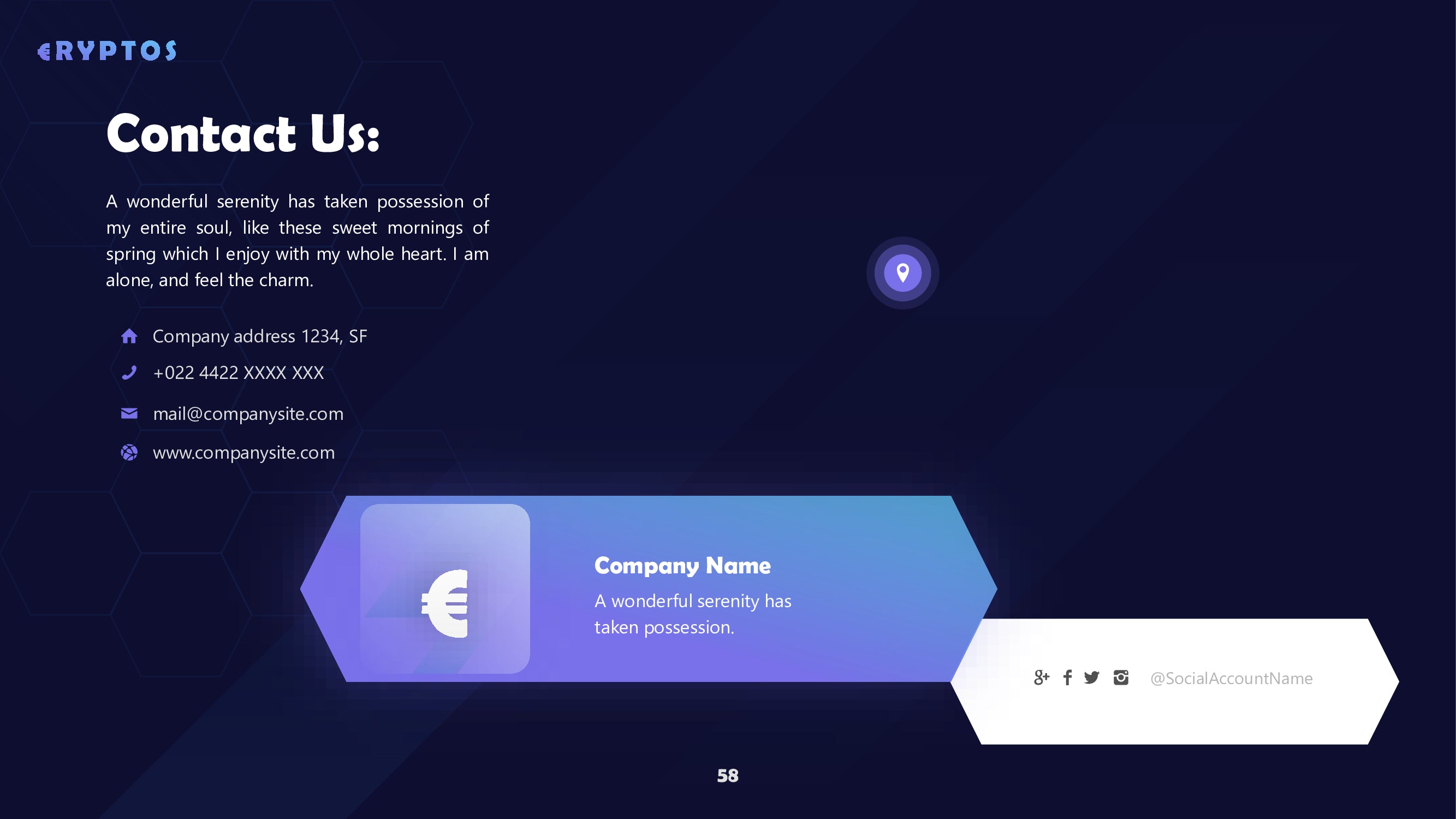 Crypto PowerPoint template