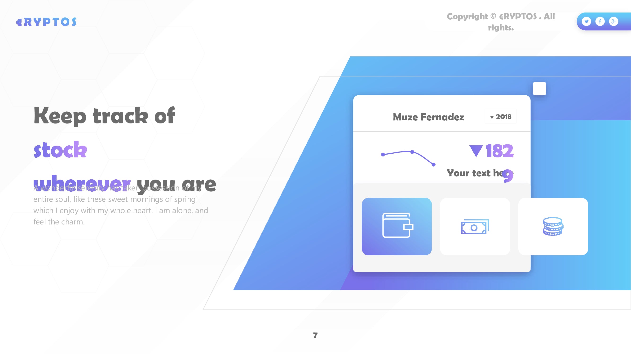 Crypto PowerPoint template