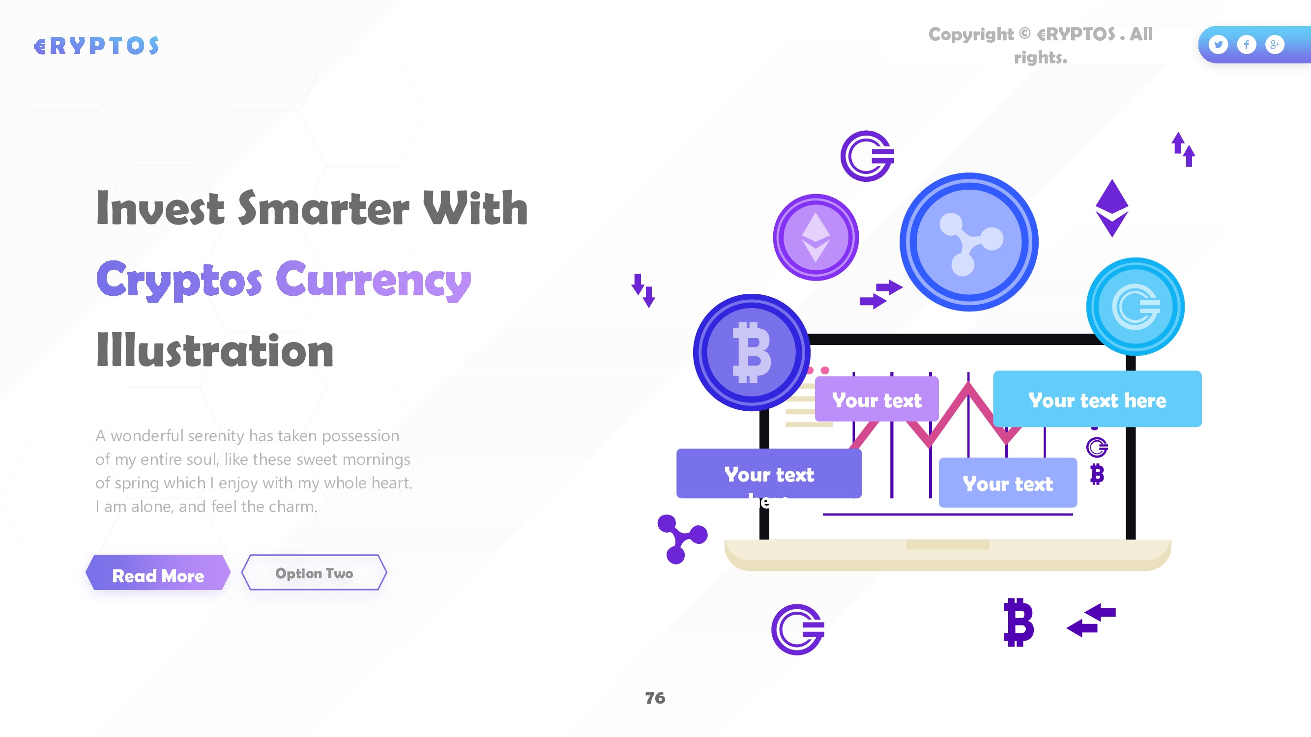 Crypto PowerPoint template