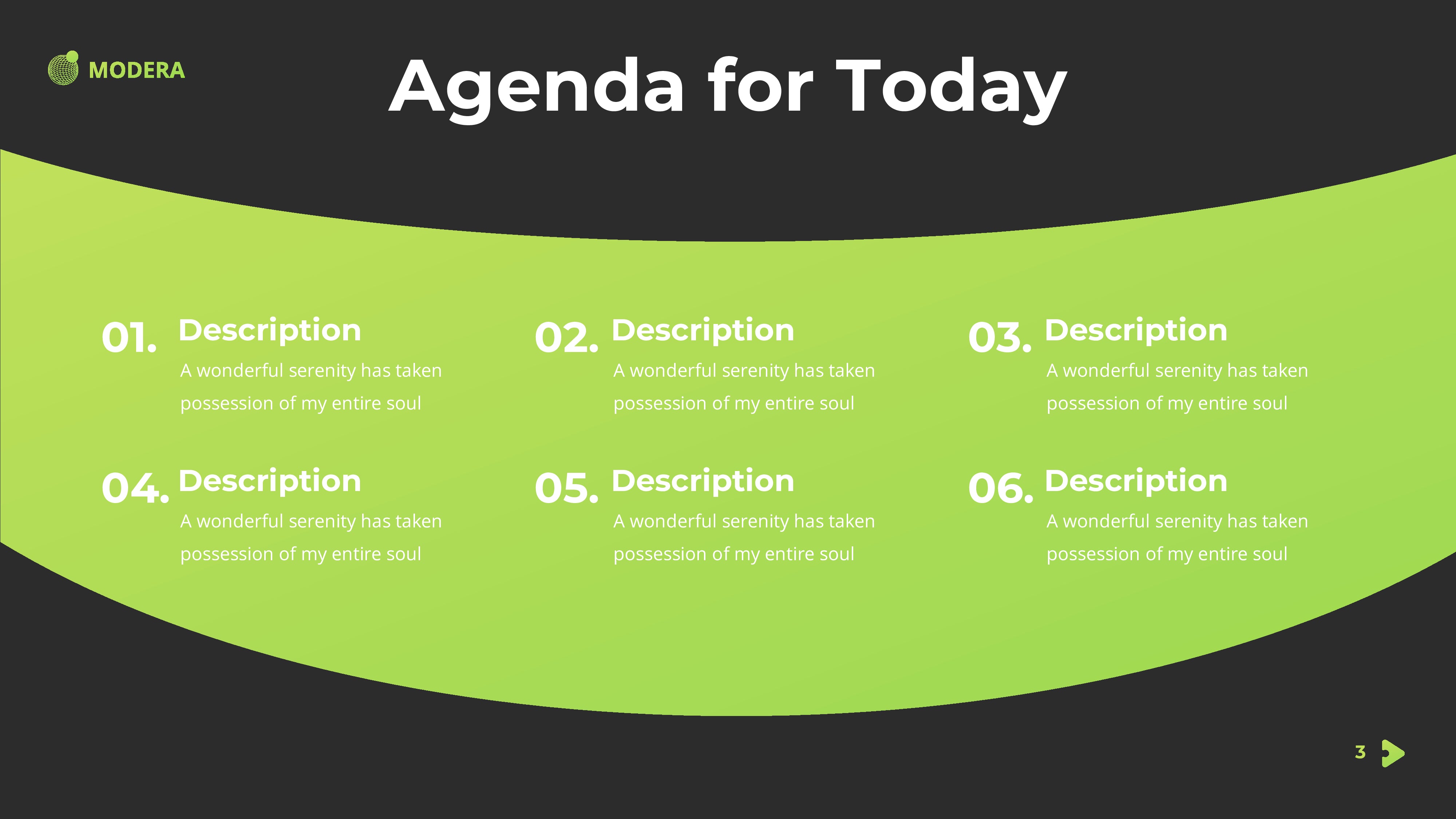 MODERA PowerPoint Template green