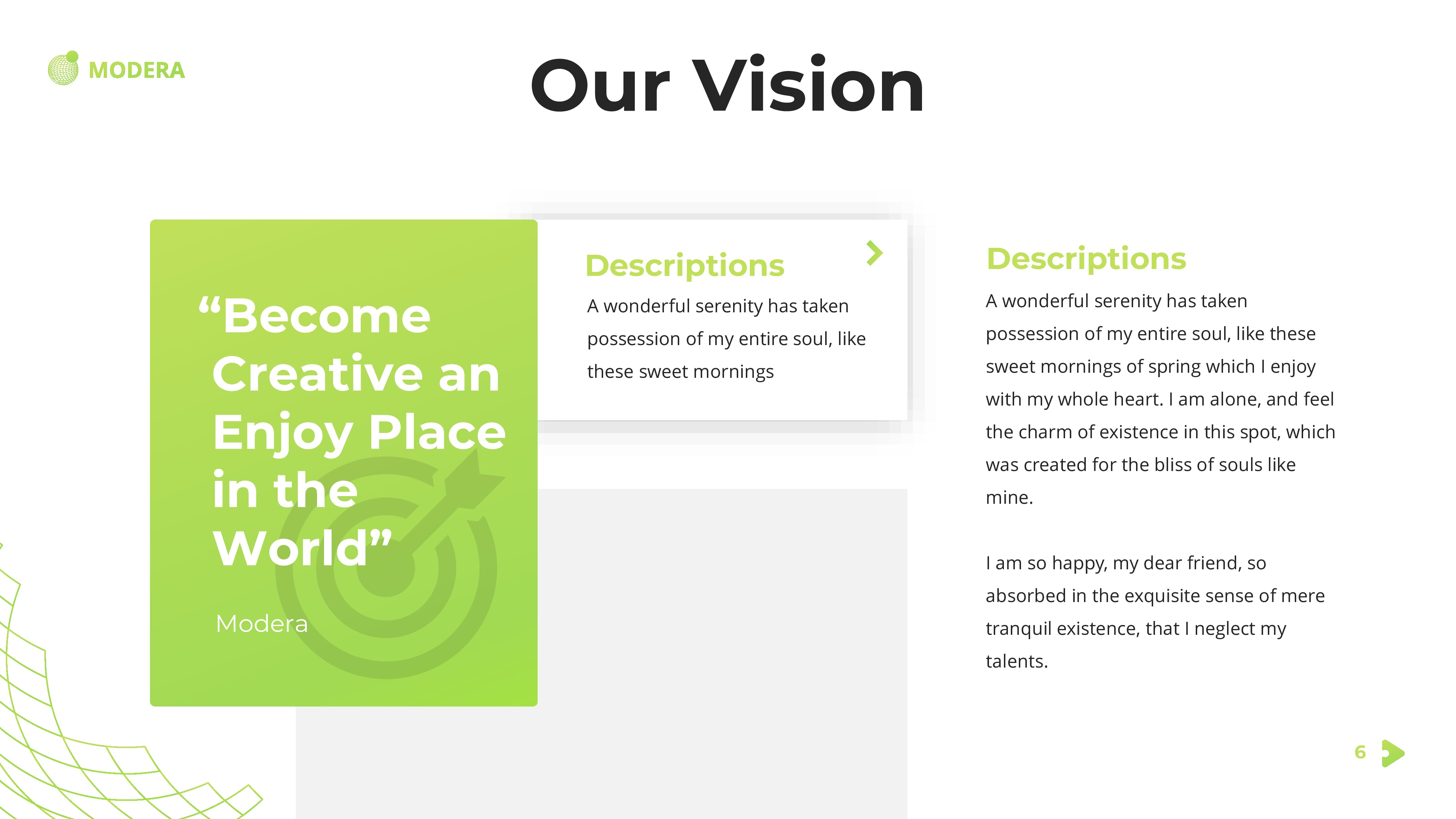 MODERA PowerPoint Template green