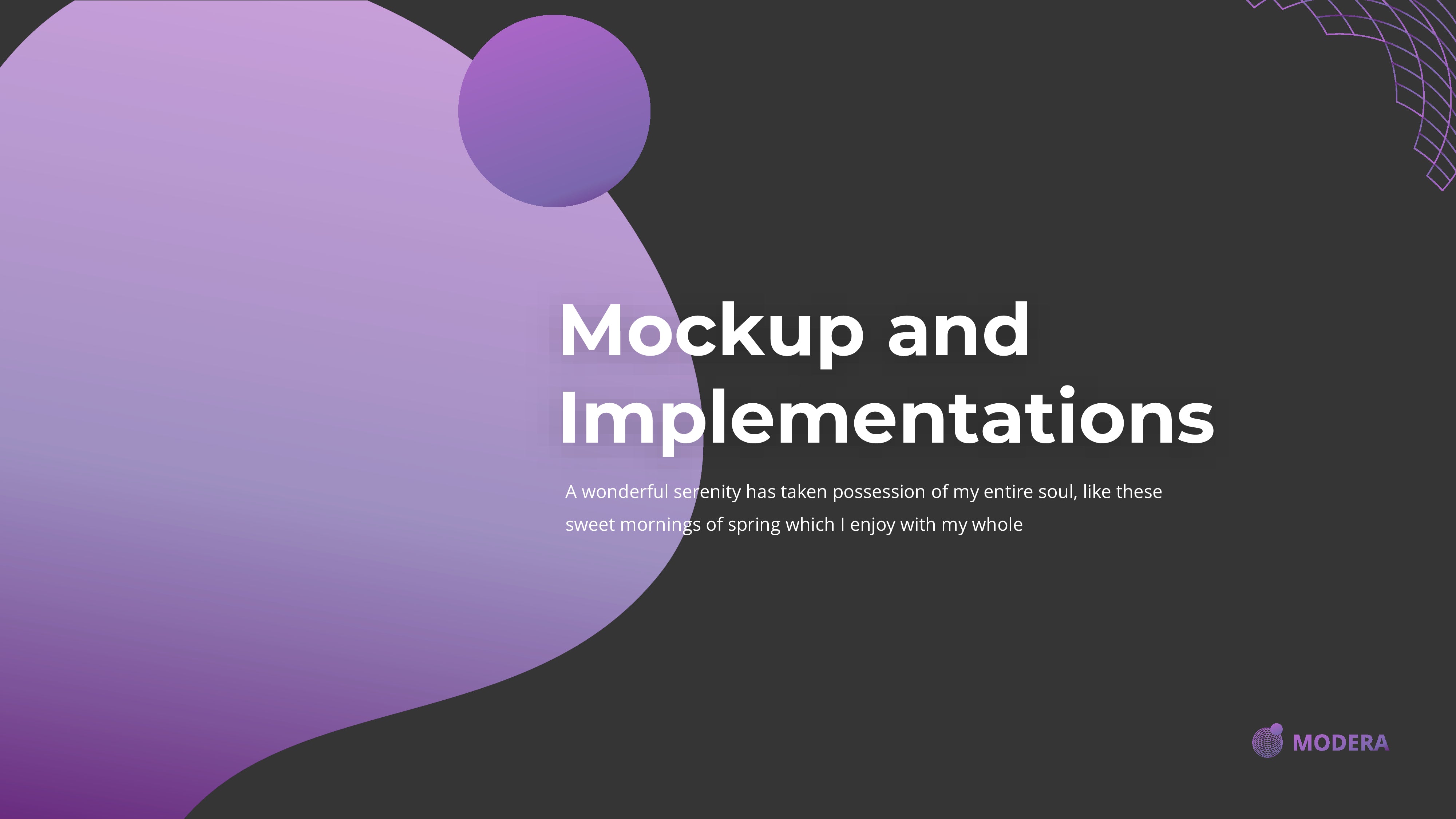 MODERA PowerPoint template purple