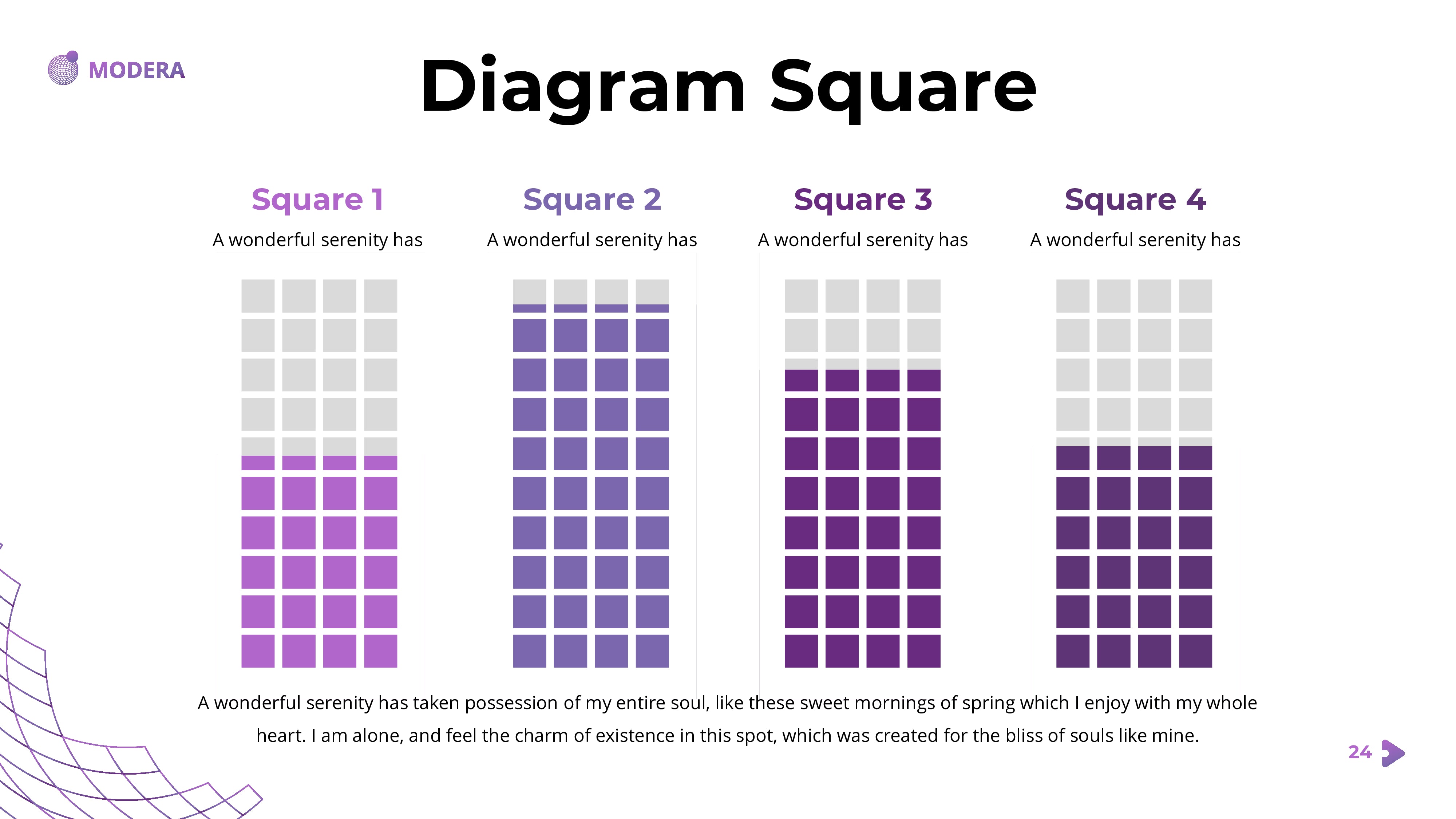 MODERA PowerPoint template purple