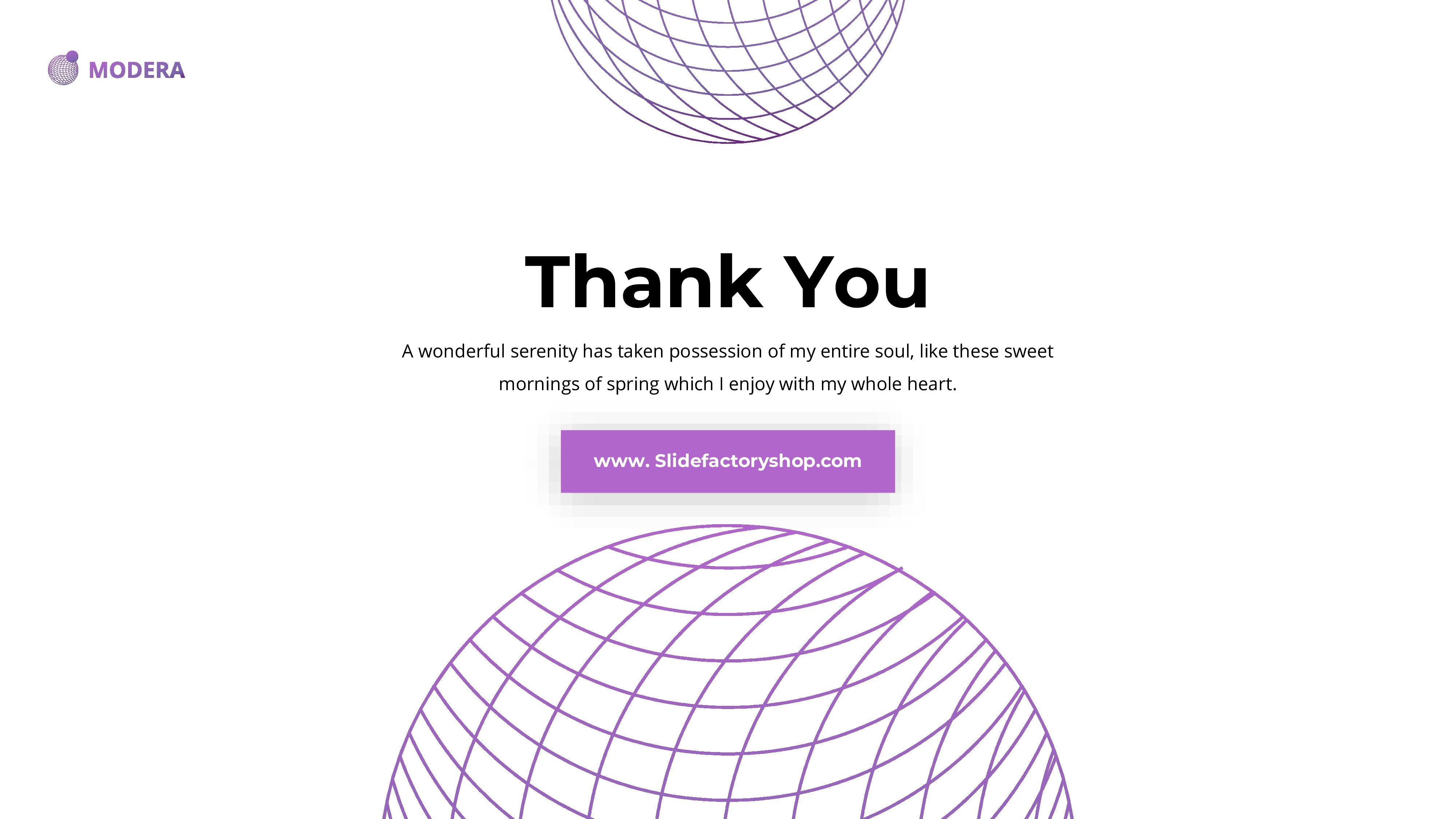 MODERA PowerPoint template purple