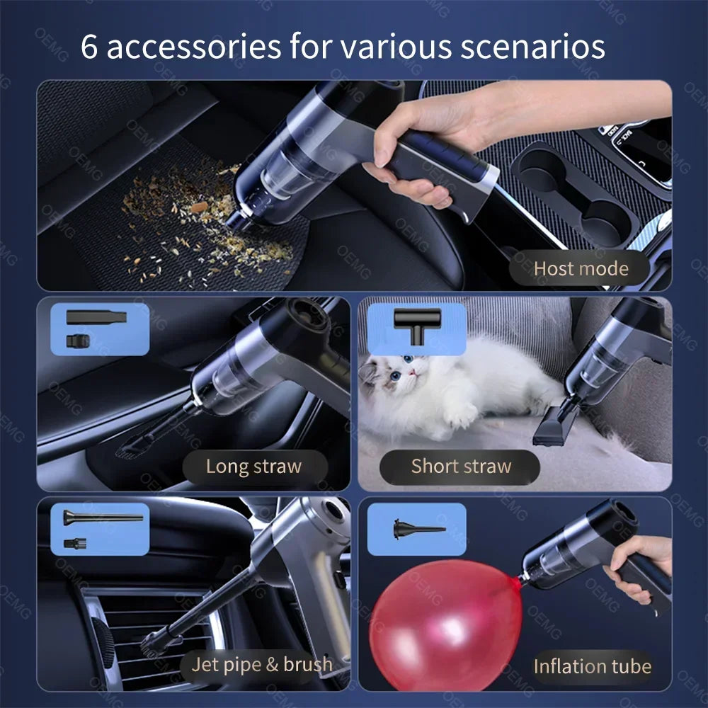 150000PA Car Vacuum Cleaner High Suction Portable Cleaner for Home Appliance