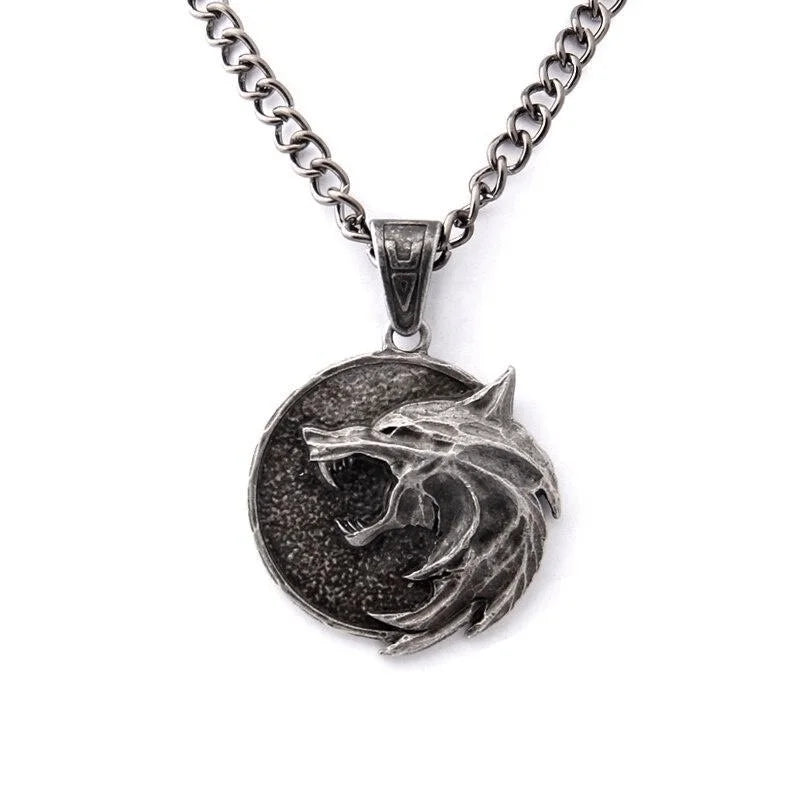 The Witcher 3 Geralt Head Pendant Necklace for