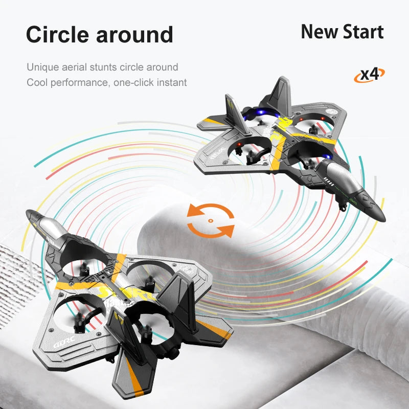 V17 RC Plane 6CH Remote Control Airplane Trick Fighter