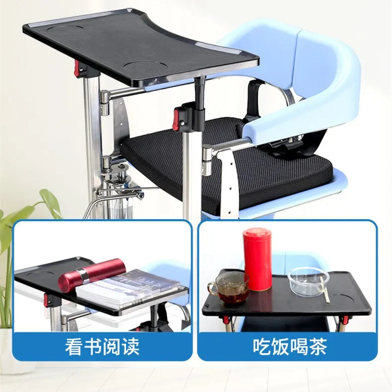 Patient transfer Chair Hydraulic Lift Adjustable Height Commode