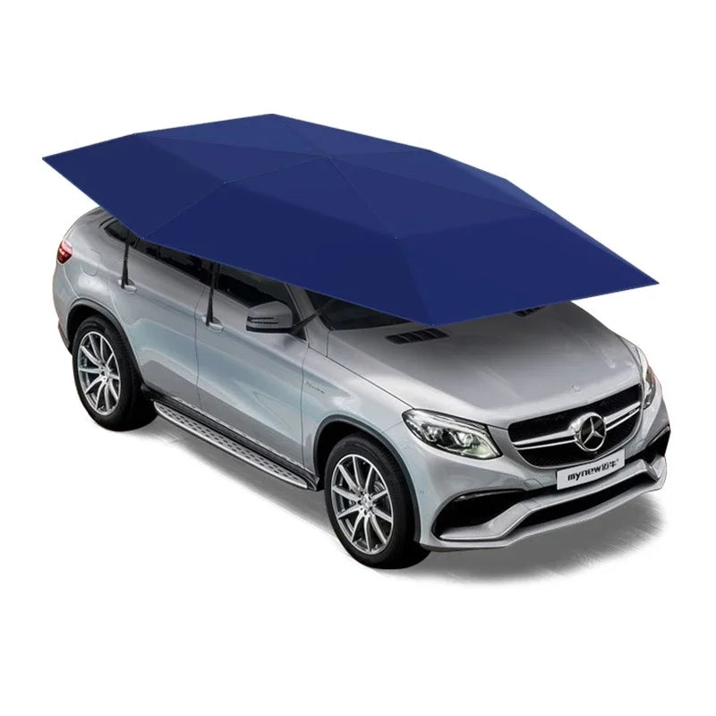 4.2/4.8/5.2M Semi-Automatic Car Sunshade Umbrella Mobile Canopy