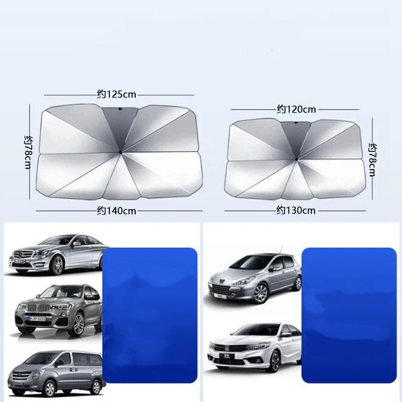 Car Sunshade Umbrella Car Sun Shade Protector Parasol Summer Sun Interior