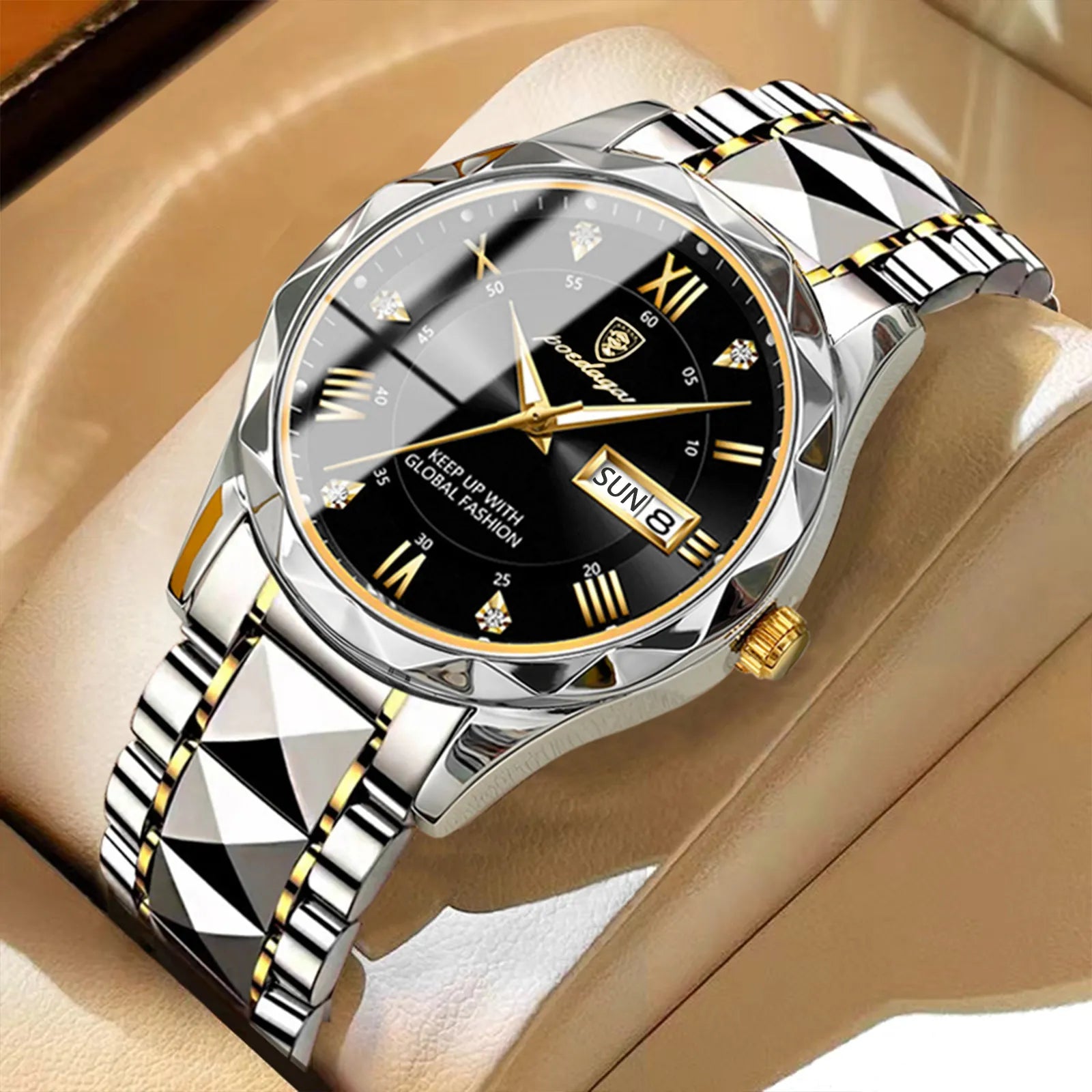 POEDAGAR Top Brand Luxury Man Wristwatch Waterproof