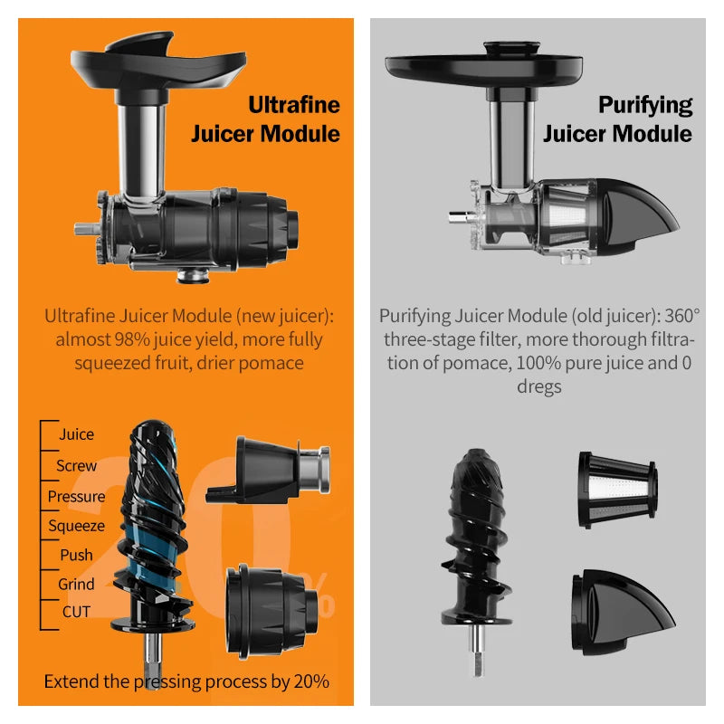 High Quality Slow Masticating Juicer Fresh Juice Machine