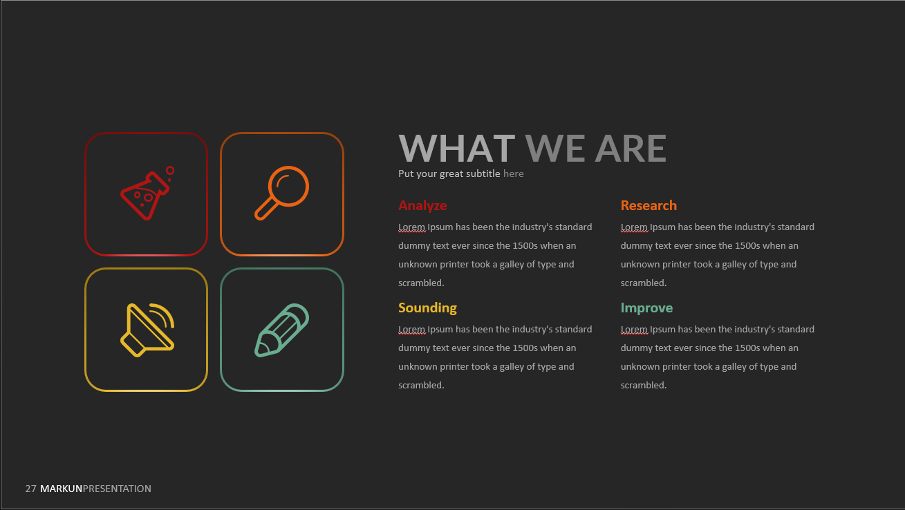 MARKUN PowerPoint template