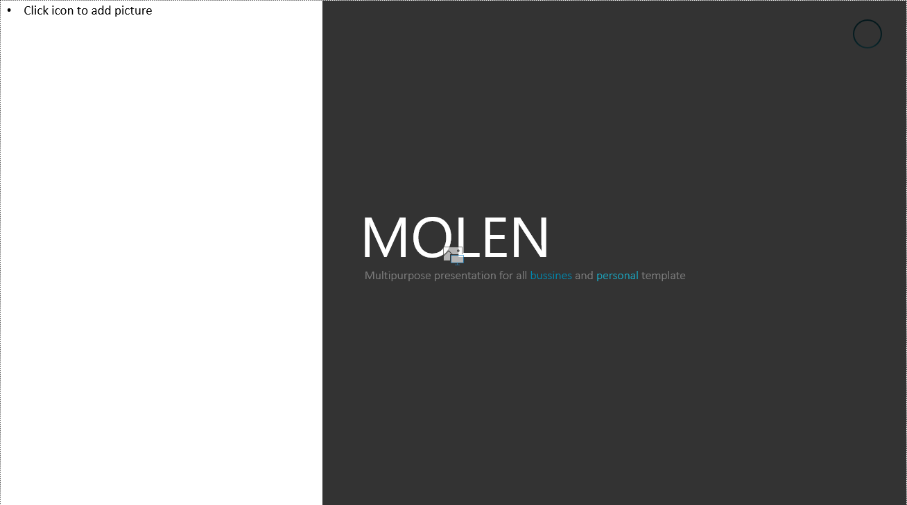 MOLEN PowerPoint template