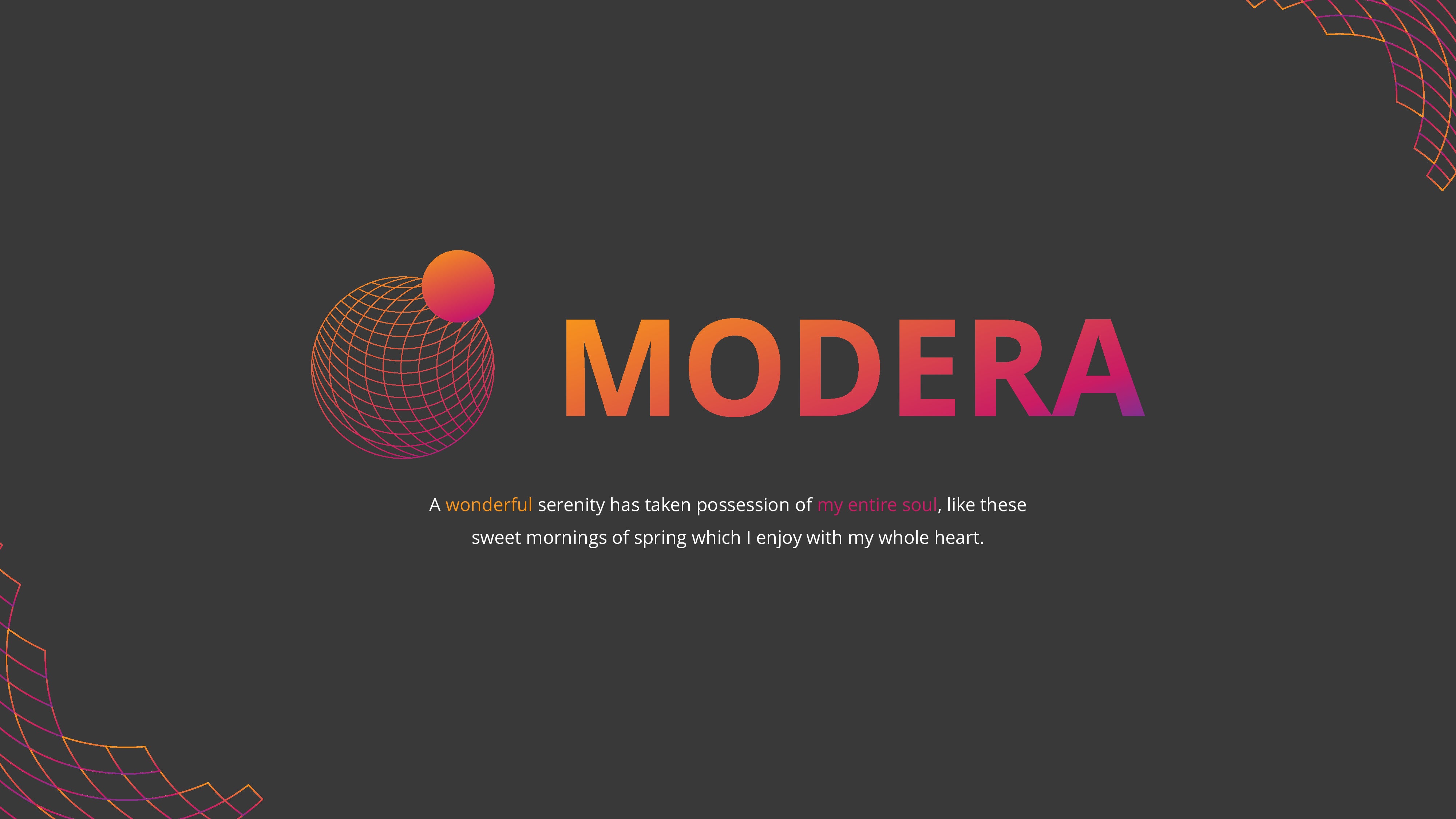 MODERA PowerPoint orange