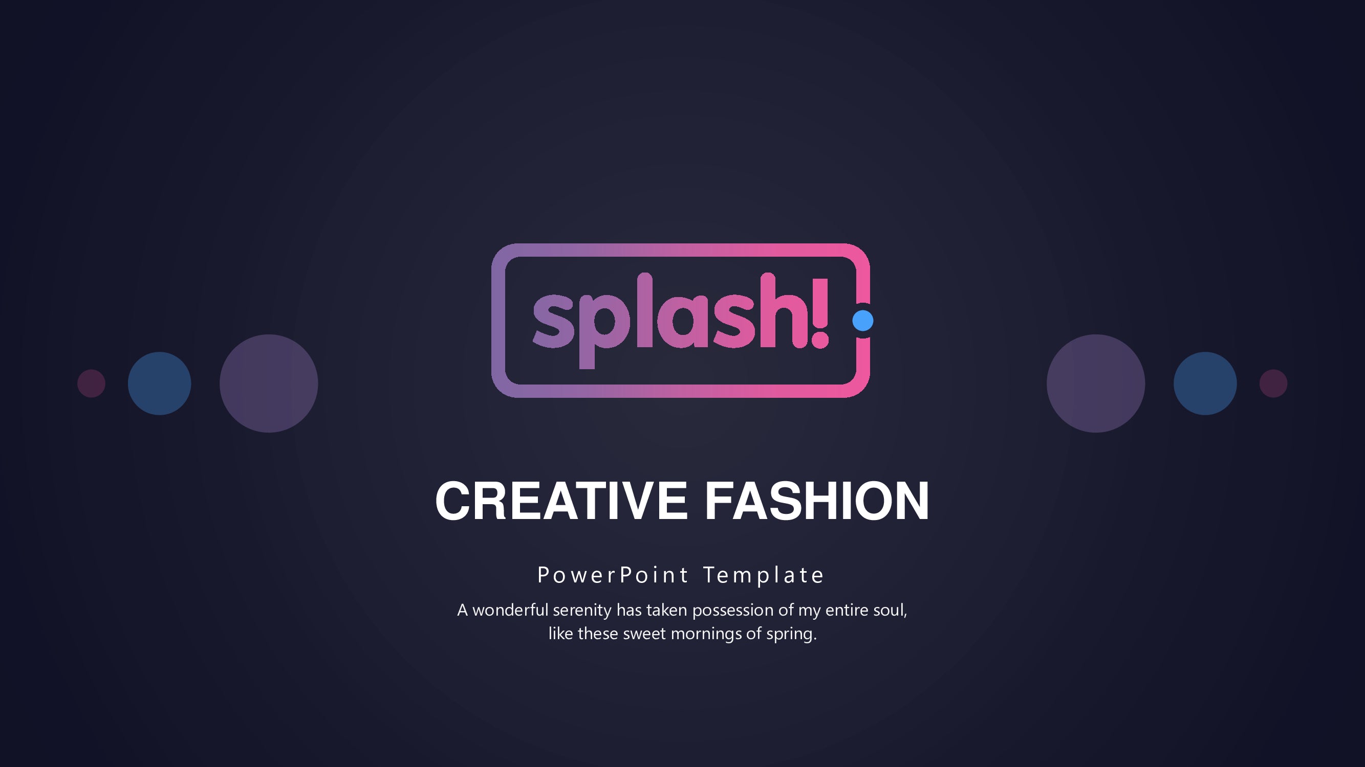 Splash PowerPoint template