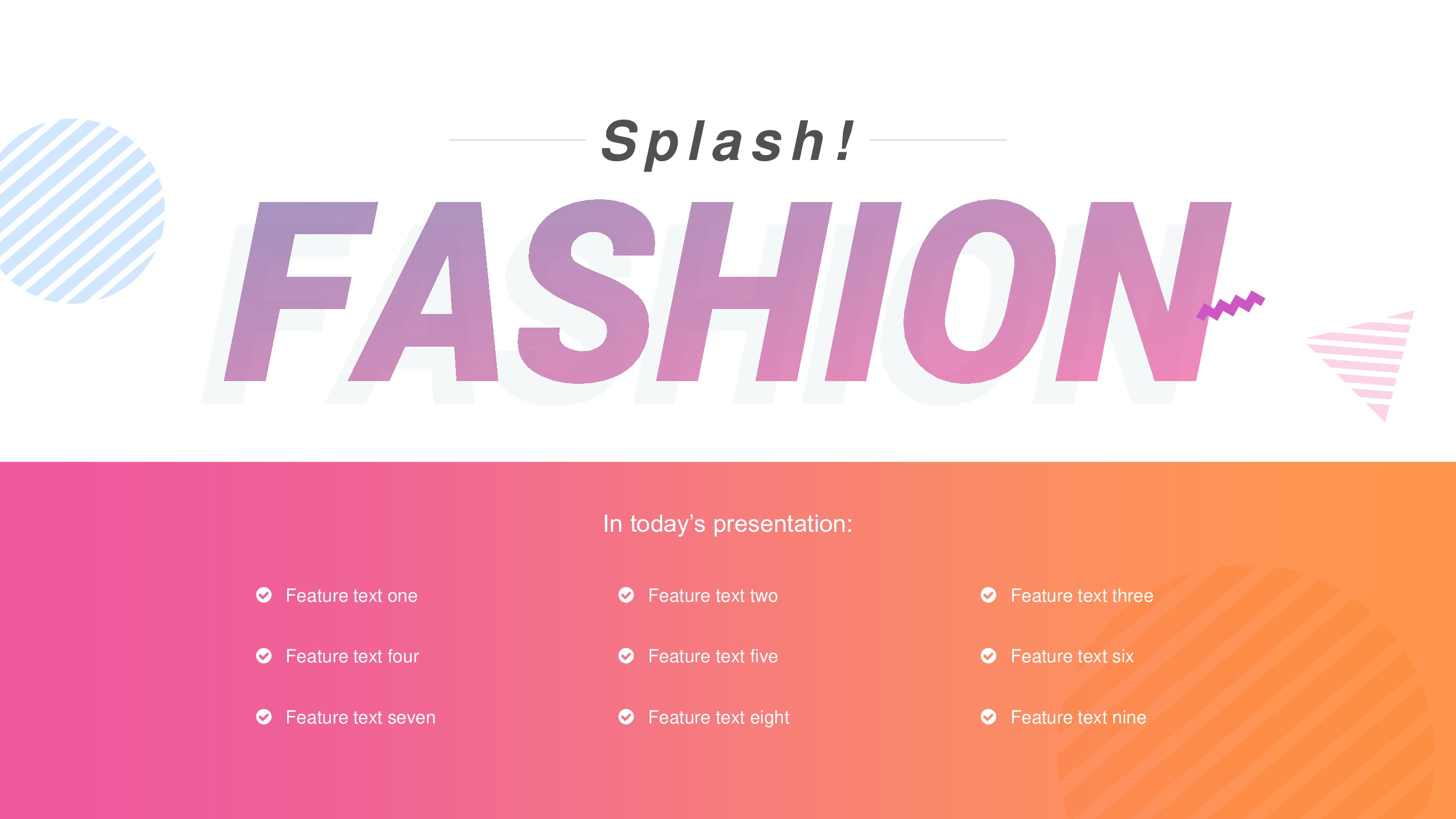 Splash PowerPoint template